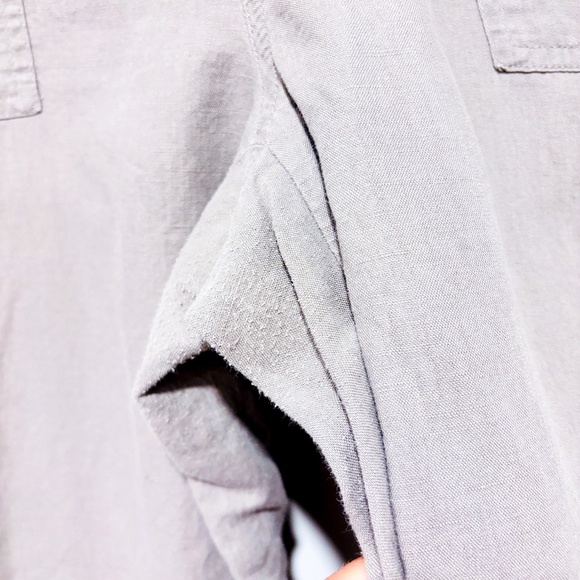 BANANA REPUBLIC Martin Fit lightweight taupe linen cargo pants - Picture 11 of 12